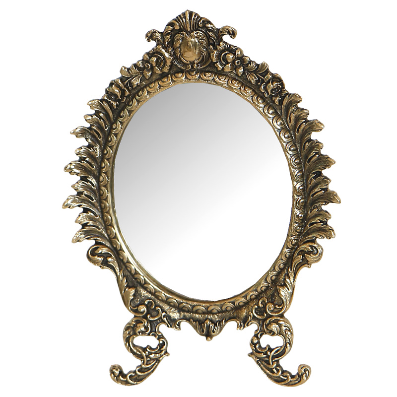 Зеркало настольное в бронзовой раме King Bronze Mirrors Бронза Зеркало настольное в бронзовой раме King Bronze Mirrors Бронза в Липецке | Loft Concept
