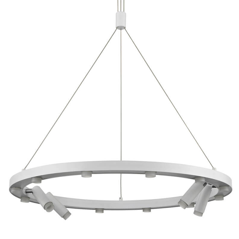 Люстра Rigor & Conciseness Lighting White Disk Белый Люстра Rigor & Conciseness Lighting White Disk Белый в Липецке | Loft Concept