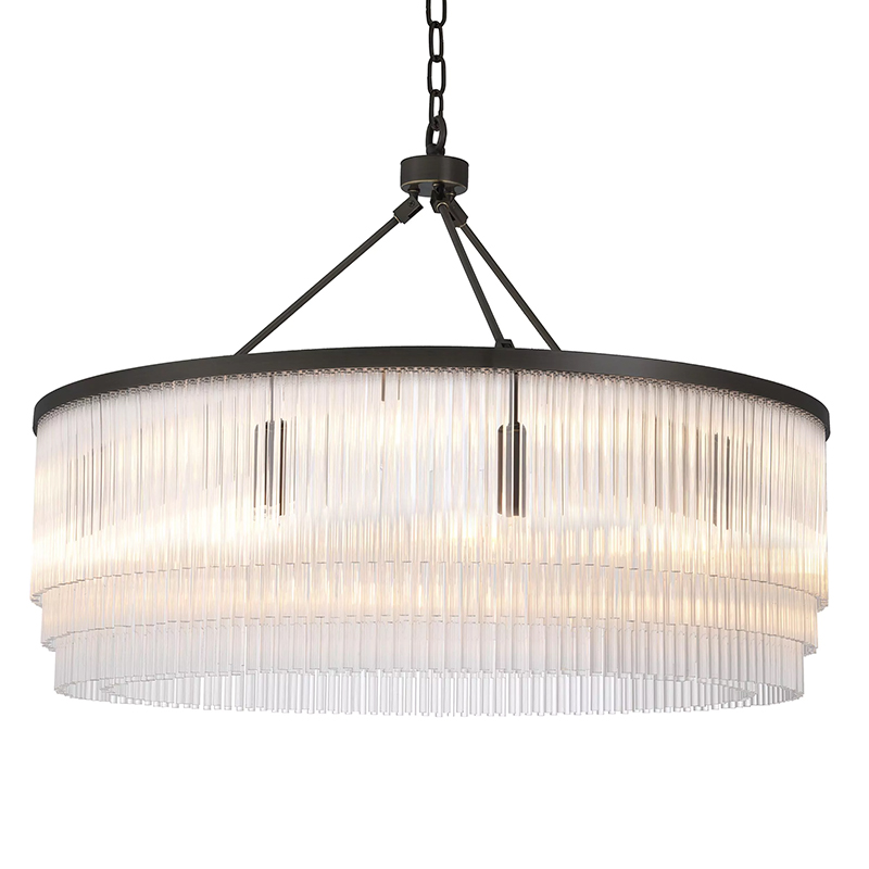 Люстра Eichholtz Chandelier Hector L Bronze Прозрачное Стекло Черный Темная бронза Люстра Eichholtz Chandelier Hector L Bronze Прозрачное Стекло Черный Темная бронза в Липецке | Loft Concept