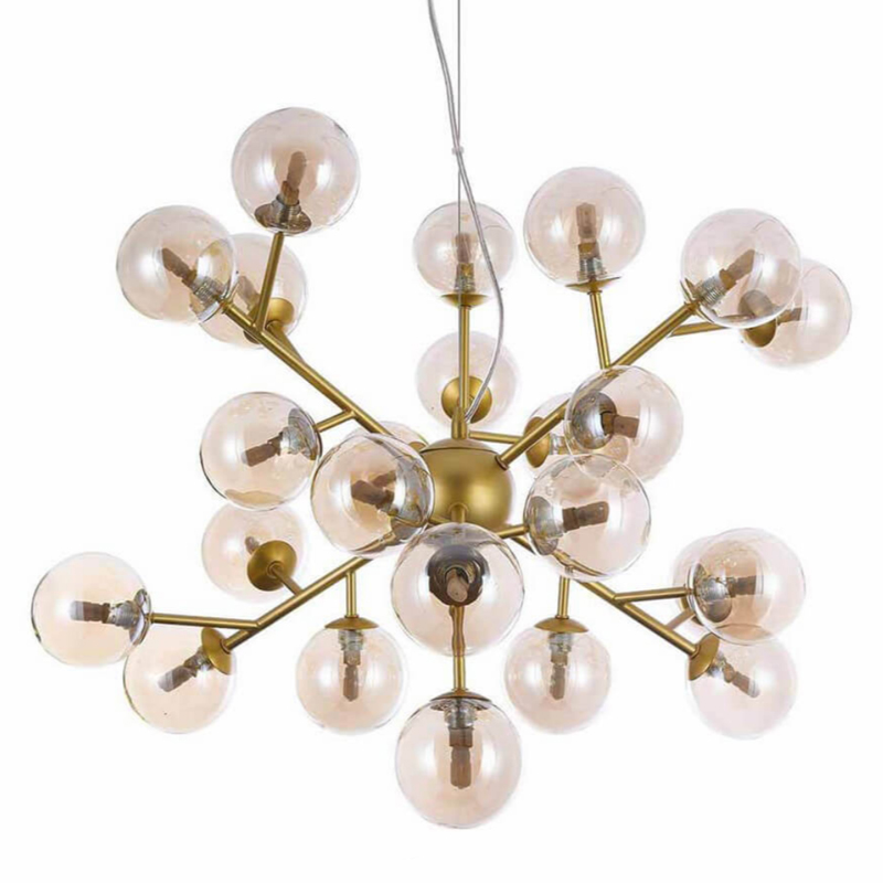Люстра Berries Chandelier Amber 65 матовое золото Янтарь (Amber) Люстра Berries Chandelier Amber 65 матовое золото Янтарь (Amber) в Липецке | Loft Concept