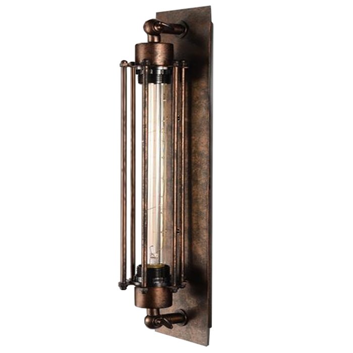 Бра Loft Industrial Edison Cage Momo vintage Бурая ржавчина Бра Loft Industrial Edison Cage Momo vintage Бурая ржавчина в Липецке | Loft Concept