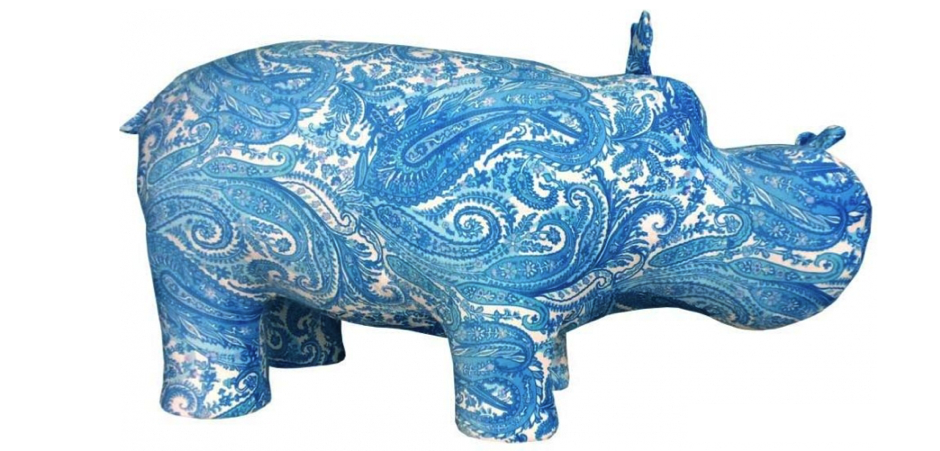 Пуф Бегемот Poof Hippo pattern Пуф Бегемот Poof Hippo pattern - Loft-Concept в Липецке