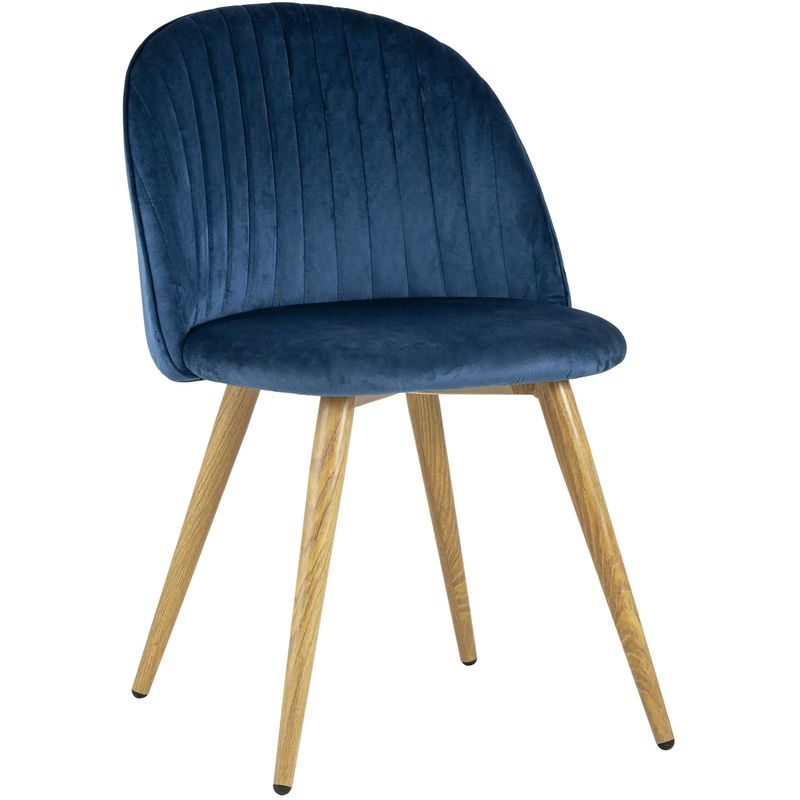 Стул Miruna Chair Синий Велюр Синий Древесина Стул Miruna Chair Синий Велюр Синий Древесина в Липецке | Loft Concept