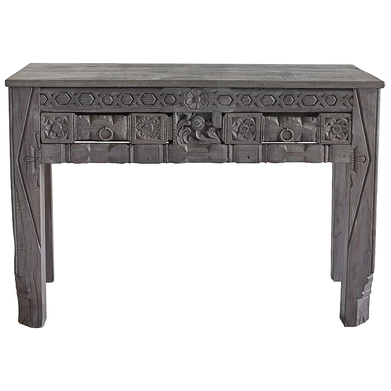 Консоль Sadhika Grey Mango Console Серый Консоль Sadhika Grey Mango Console Серый в Липецке | Loft Concept