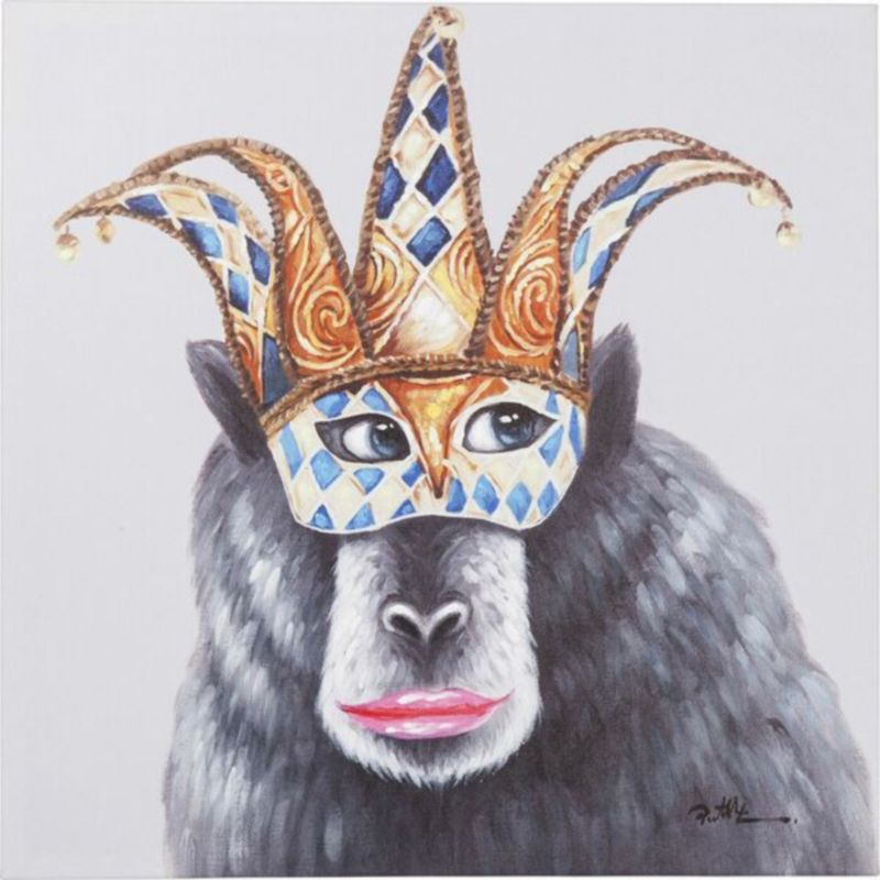 Постер The Masked Monkey Серый Постер The Masked Monkey Серый в Липецке | Loft Concept