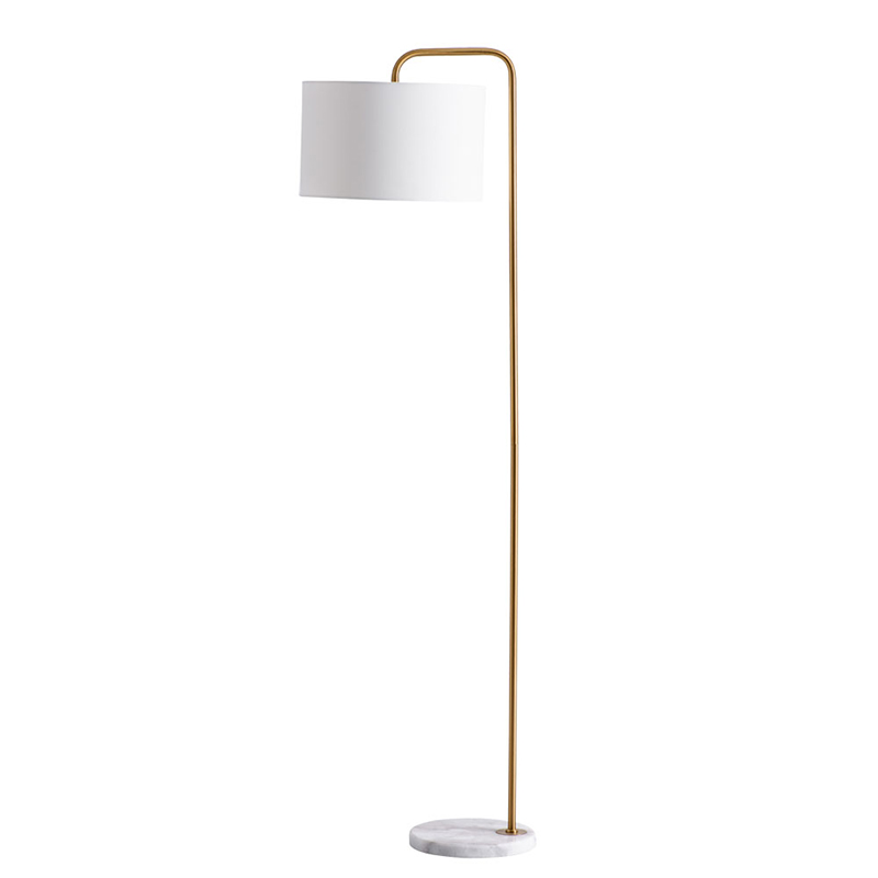 Торшер Randers Floor Lamp Белый Золотой Торшер Randers Floor Lamp Белый Золотой в Липецке | Loft Concept