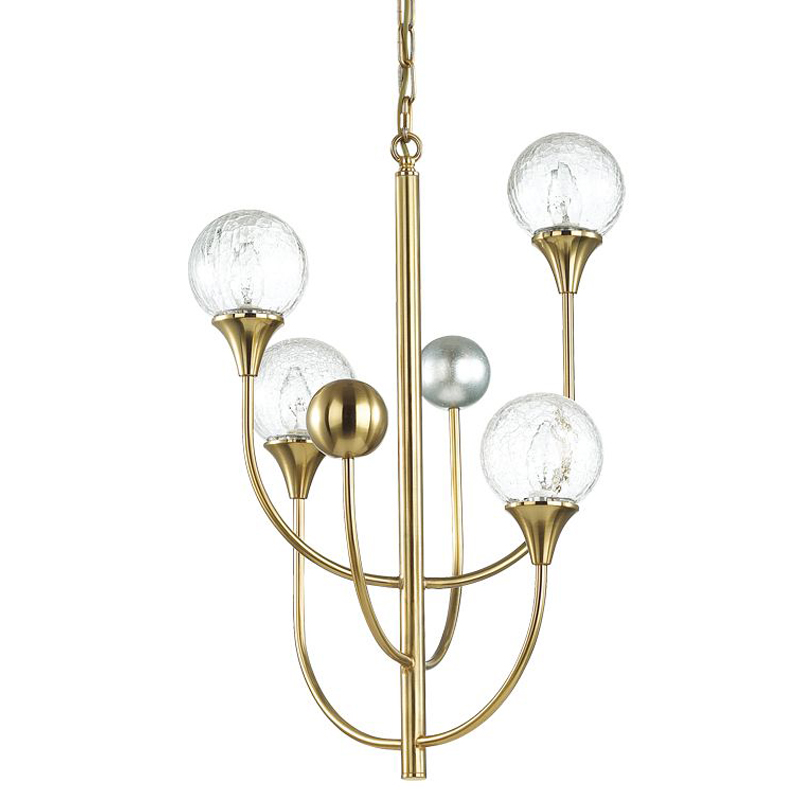 Люстра Benniga Chandelier 4 Золотой Прозрачный (Transparent) Люстра Benniga Chandelier 4 Золотой Прозрачный (Transparent) в Липецке | Loft Concept
