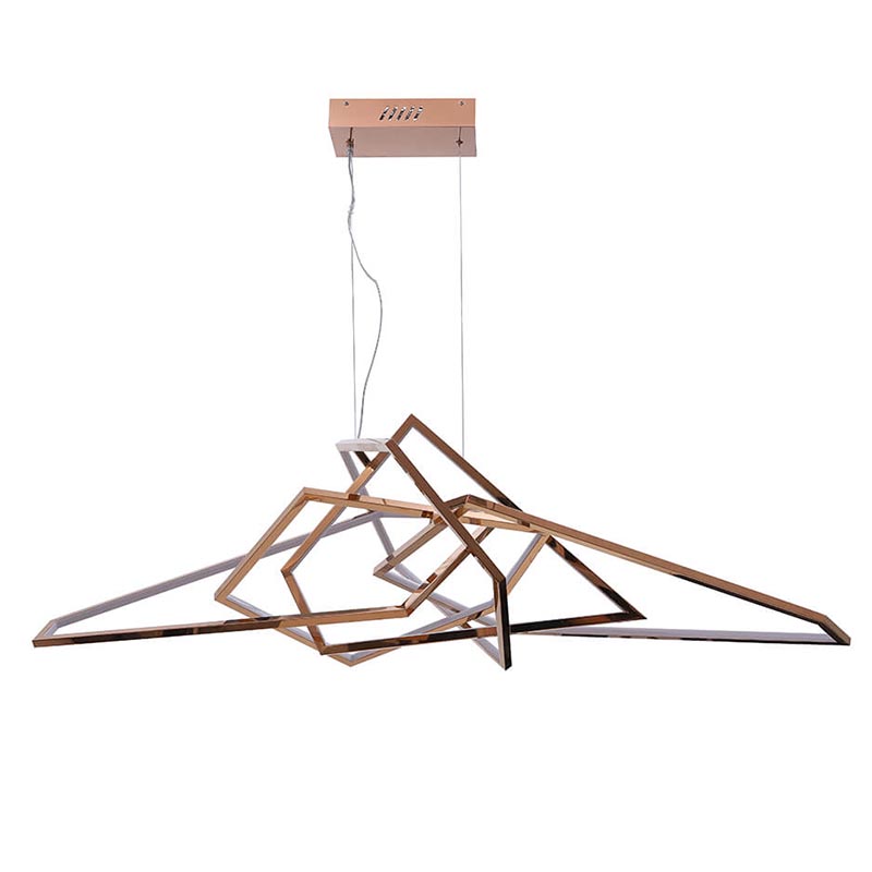Люстра Geometric Plexus Gold Chandelier Золотой Люстра Geometric Plexus Gold Chandelier Золотой в Липецке | Loft Concept