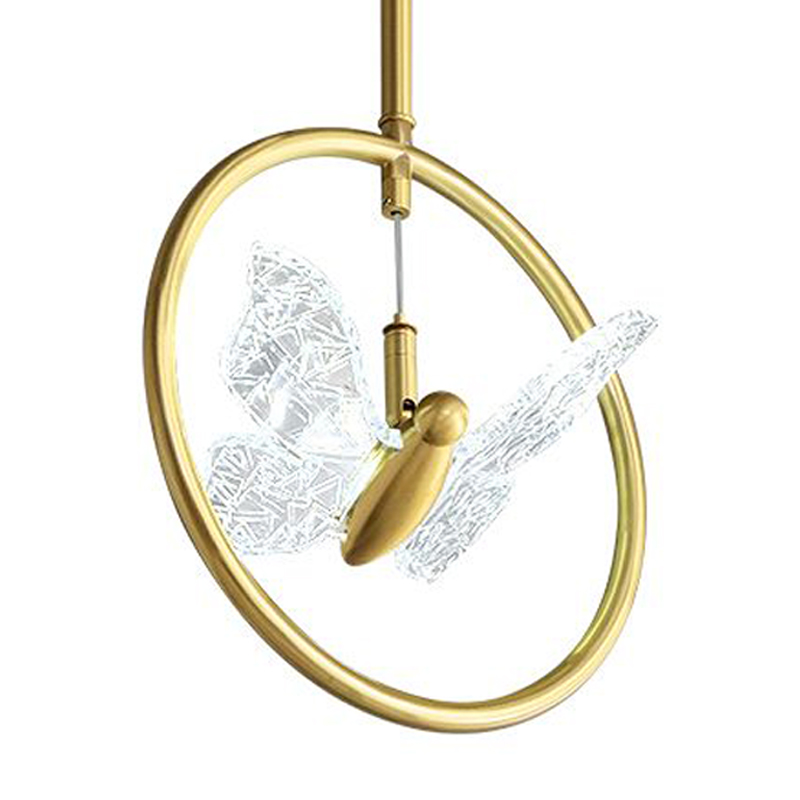 Светильник Butterfly Disk Pendant Lamp H Прозрачный Латунь Светильник Butterfly Disk Pendant Lamp H Прозрачный Латунь в Липецке | Loft Concept