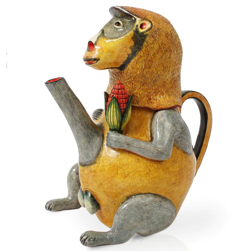 Кувшин Обезьяна с Кукурузой Monkey Teapot Желтый Кувшин Обезьяна с Кукурузой Monkey Teapot Желтый в Липецке | Loft Concept