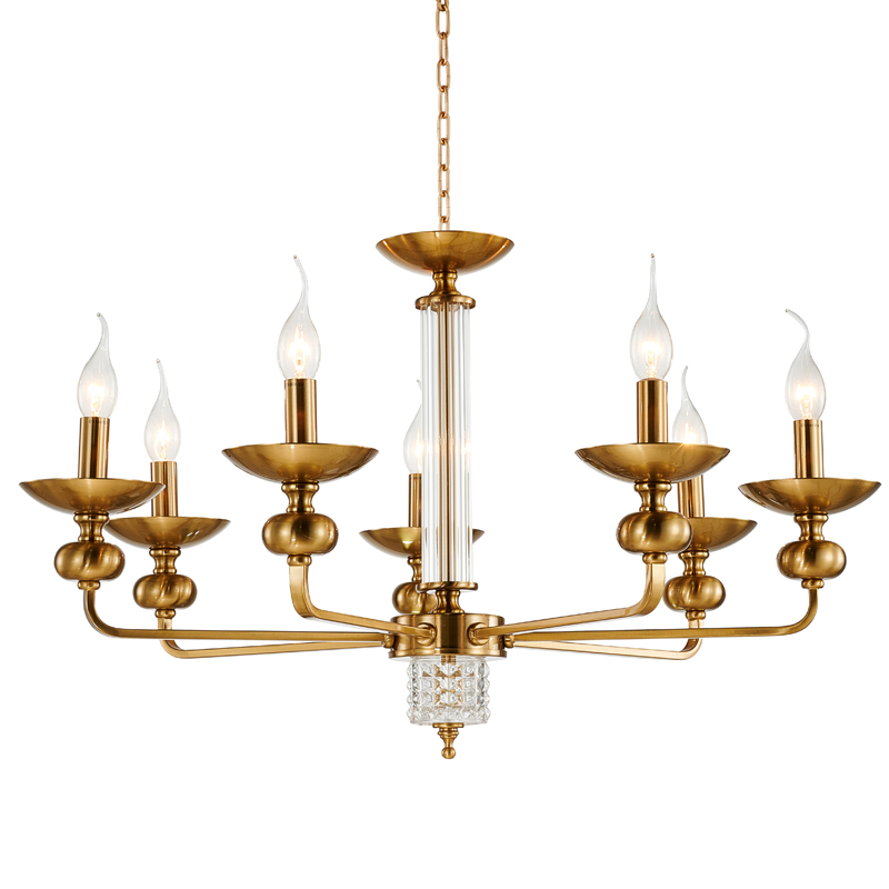 Люстра Adilin Chandelier 75 Бронза Прозрачный Люстра Adilin Chandelier 75 Бронза Прозрачный в Липецке | Loft Concept