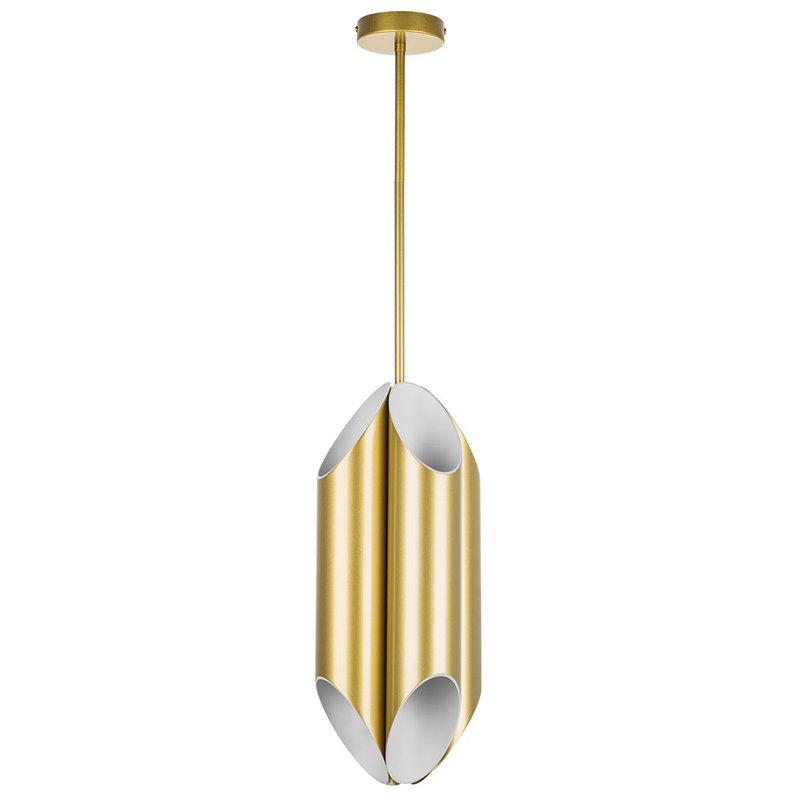 Подвесной светильник Garbi Gold Pipe Organ Hanging Lamp Золотой Белый Подвесной светильник Garbi Gold Pipe Organ Hanging Lamp Золотой Белый в Липецке | Loft Concept