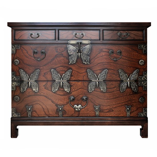 Китайский комод Chinoiserie chest of drawers Butterfly Китайский комод Chinoiserie chest of drawers Butterfly в Липецке | Loft Concept