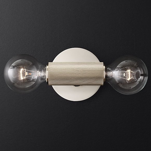 Бра RH Utilitaire Inline Sconce Silver Никель Бра RH Utilitaire Inline Sconce Silver Никель в Липецке | Loft Concept