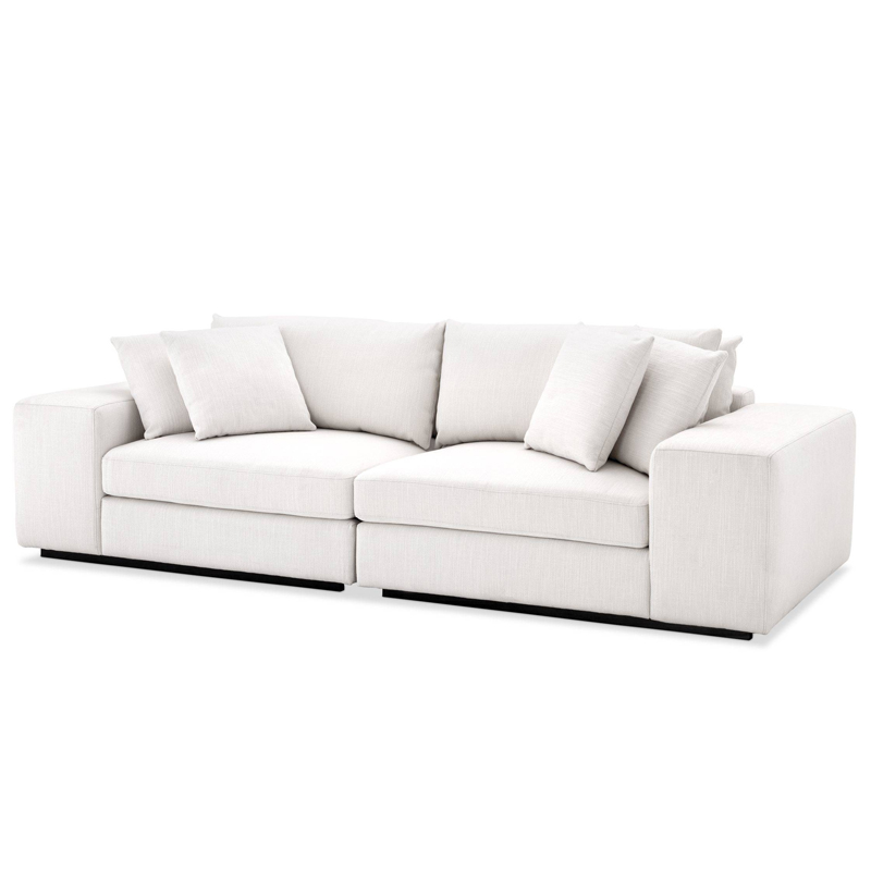 Диван Eichholtz Sofa Vista Grande white Белый Черный Диван Eichholtz Sofa Vista Grande white Белый Черный в Липецке | Loft Concept