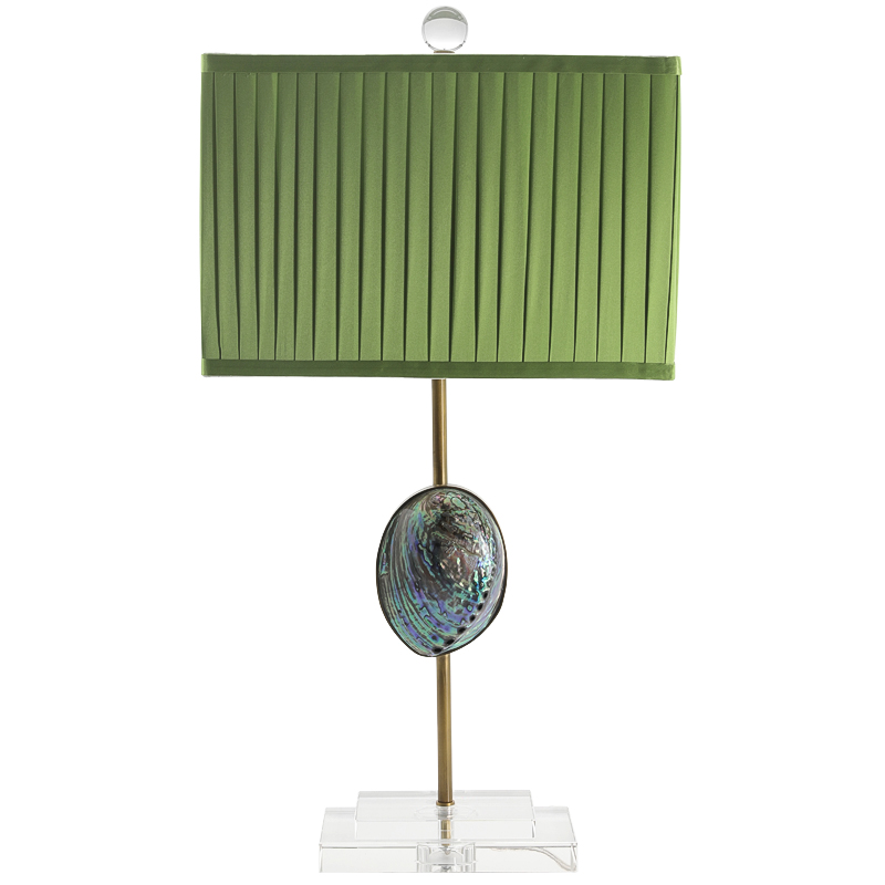 Настольная лампа с абажуром Green Semiprecious Stone Table Lamp Зеленый Прозрачное Стекло Латунь Перламутровый Настольная лампа с абажуром Green Semiprecious Stone Table Lamp Зеленый Прозрачное Стекло Латунь Перламутровый в Липецке | Loft Concept