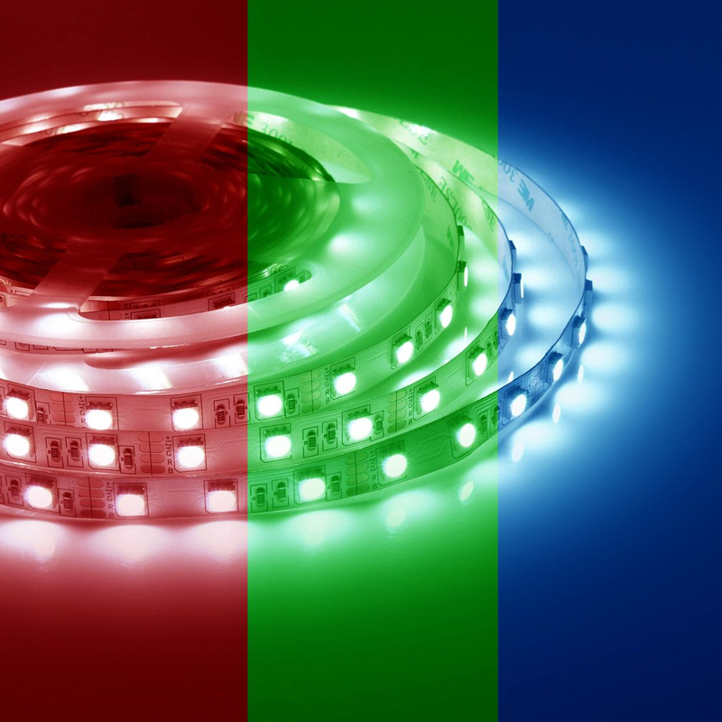 Светодиодная лента 14,4W/m 60LED/m 5050SMD разноцветная 5M Белый Светодиодная лента 14,4W/m 60LED/m 5050SMD разноцветная 5M Белый в Липецке | Loft Concept