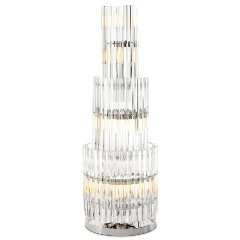 Настольная лампа Eichholtz Table Lamp Eldorado Никель Прозрачный Настольная лампа Eichholtz Table Lamp Eldorado Никель Прозрачный в Липецке | Loft Concept