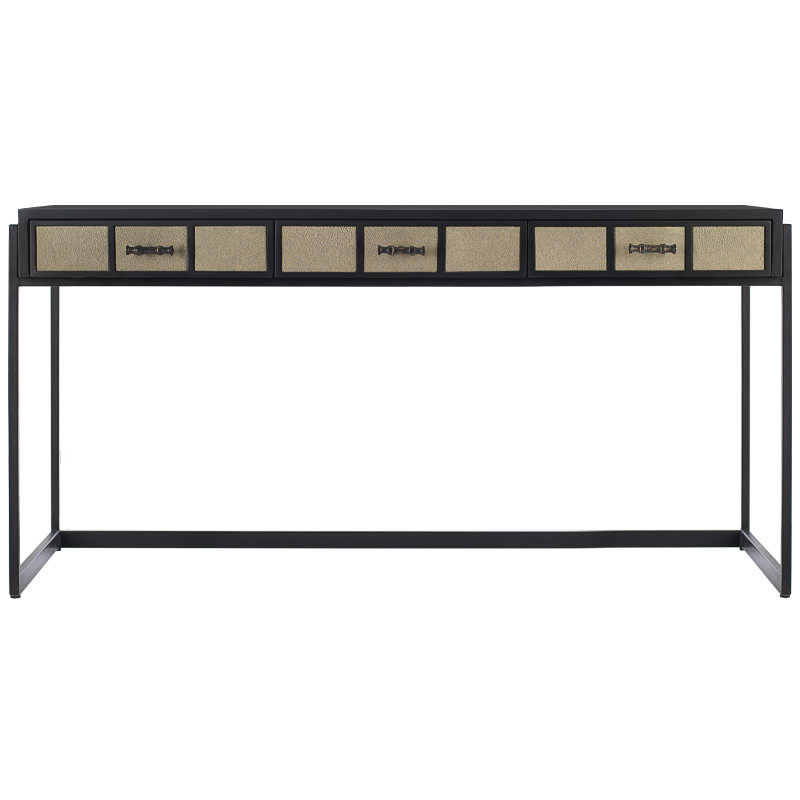 Рабочий стол Lavern Stingray Texture Desk Черный Бежевый Металлик винтаж Рабочий стол Lavern Stingray Texture Desk Черный Бежевый Металлик винтаж в Липецке | Loft Concept