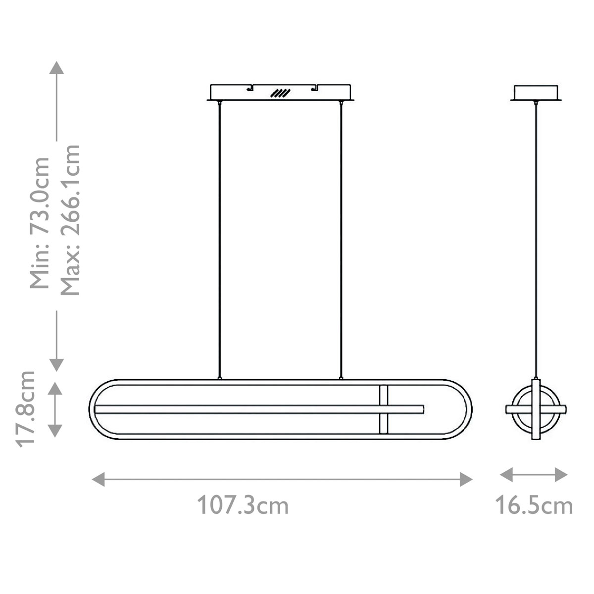 Подвесной светильник с вытянутой овальной формой Eurofase в Липецке