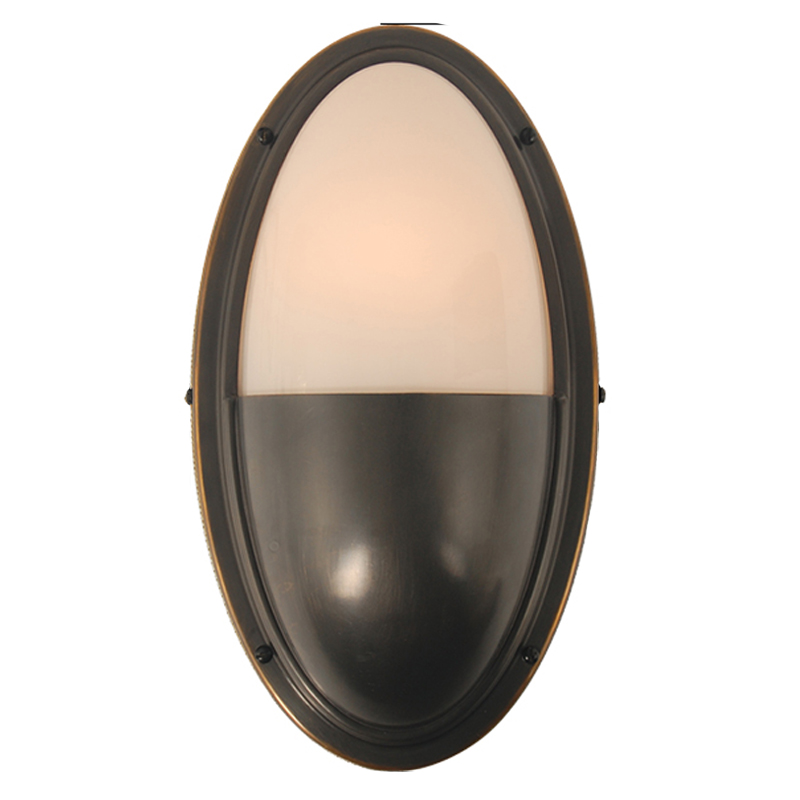 Бра Benita Loft Sconce black Черный Белое матовое стекло Бра Benita Loft Sconce black Черный Белое матовое стекло в Липецке | Loft Concept