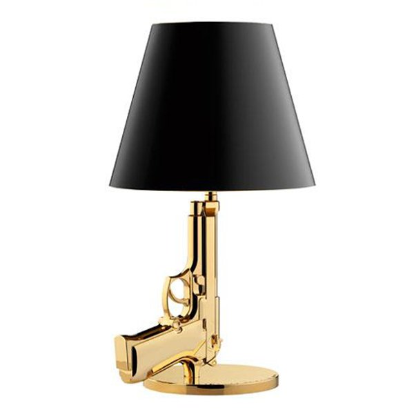 Настольная лампа Flos Guns Bedside Gold Серебряный Золотой Настольная лампа Flos Guns Bedside Gold Серебряный Золотой в Липецке | Loft Concept