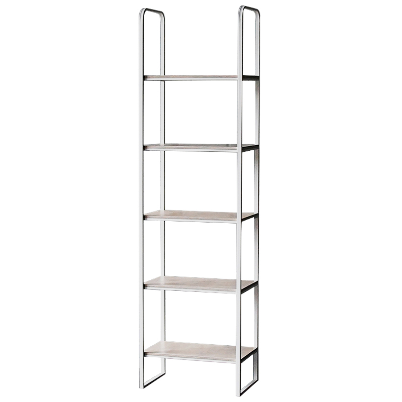 Стеллаж Ayman Industrial Metal Rust Rack Белый Древесина Стеллаж Ayman Industrial Metal Rust Rack Белый Древесина в Липецке | Loft Concept