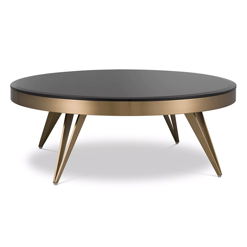 Кофейный стол Eichholtz Coffee Table Rocco Латунь Черный Кофейный стол Eichholtz Coffee Table Rocco Латунь Черный в Липецке | Loft Concept