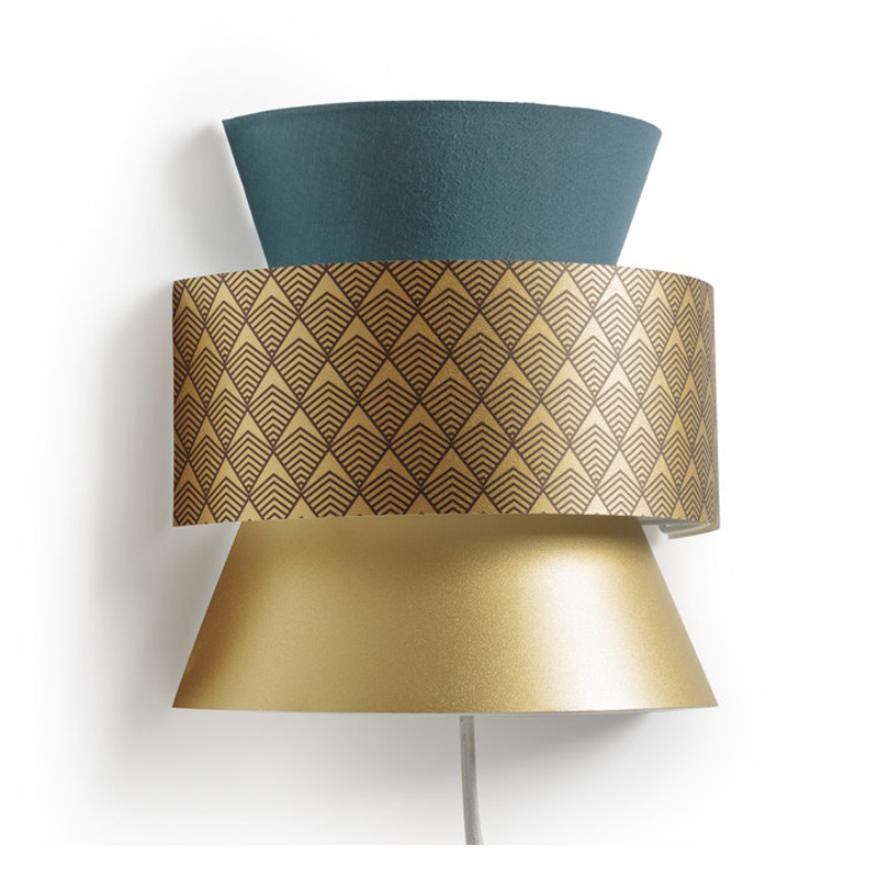 Бра Sconce Blue & Gold Синий Золотой Бра Sconce Blue & Gold Синий Золотой в Липецке | Loft Concept