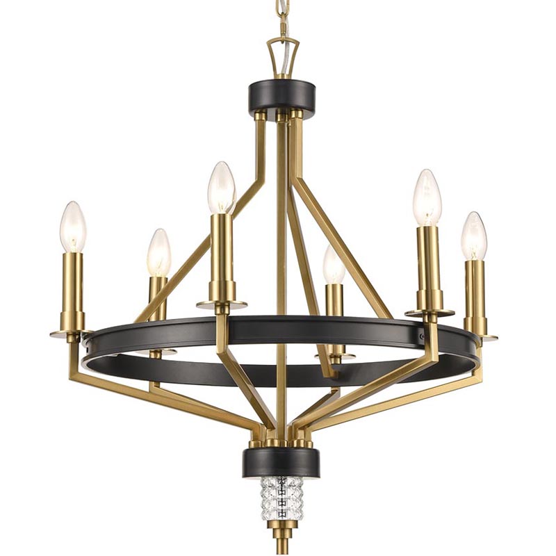 Люстра Fainela Chandelier Латунь Черный Люстра Fainela Chandelier Латунь Черный в Липецке | Loft Concept