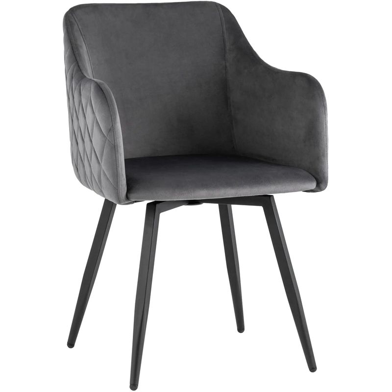 Стул Вращающийся Nika Chair Серый Цвет Серый Черный Стул Вращающийся Nika Chair Серый Цвет Серый Черный в Липецке | Loft Concept