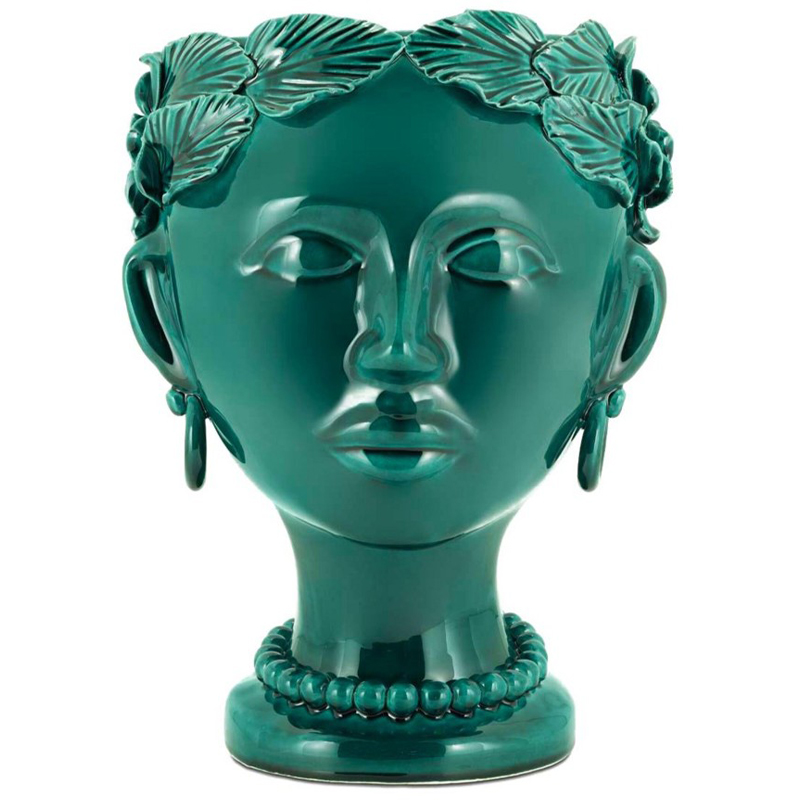Ваза Vase Selva Mono Copper Green Изумрудный Ваза Vase Selva Mono Copper Green Изумрудный в Липецке | Loft Concept