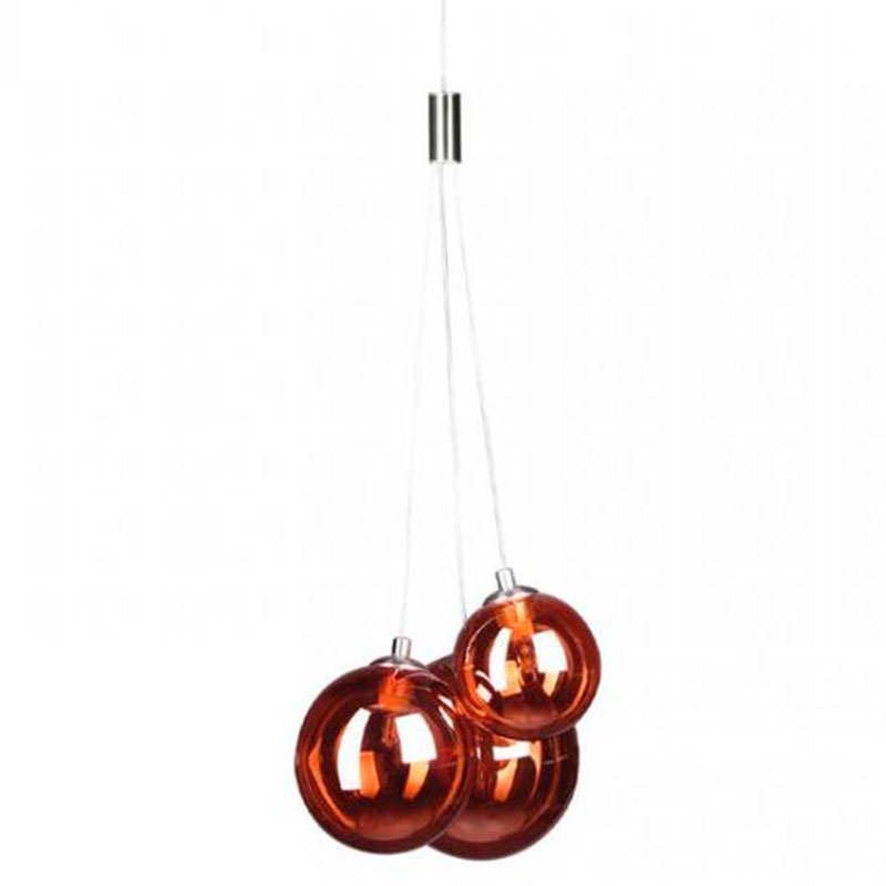 Люстра Multi Ball Red Серебряный Красный Люстра Multi Ball Red Серебряный Красный в Липецке | Loft Concept