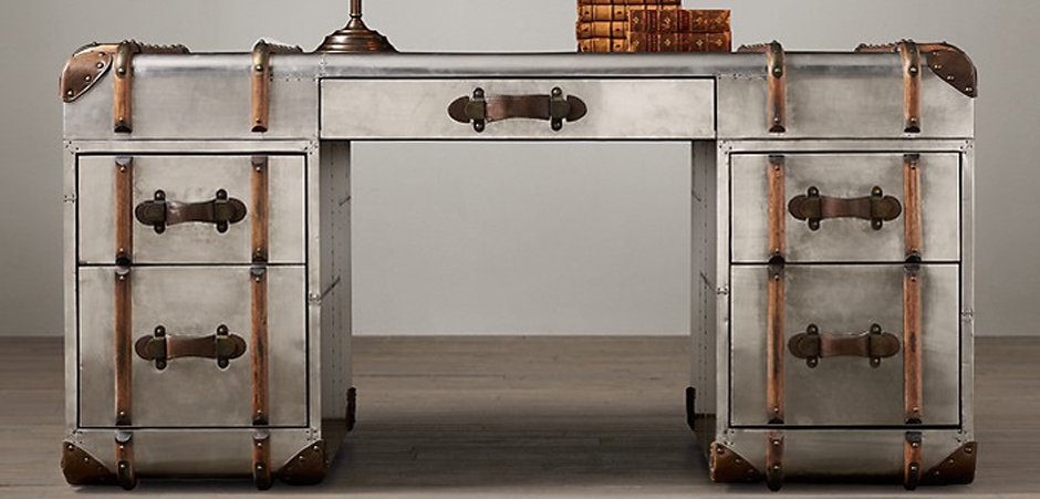 Стол RH Richards metal trunk Desks Стол RH Richards metal trunk Desks - Loft-Concept в Липецке