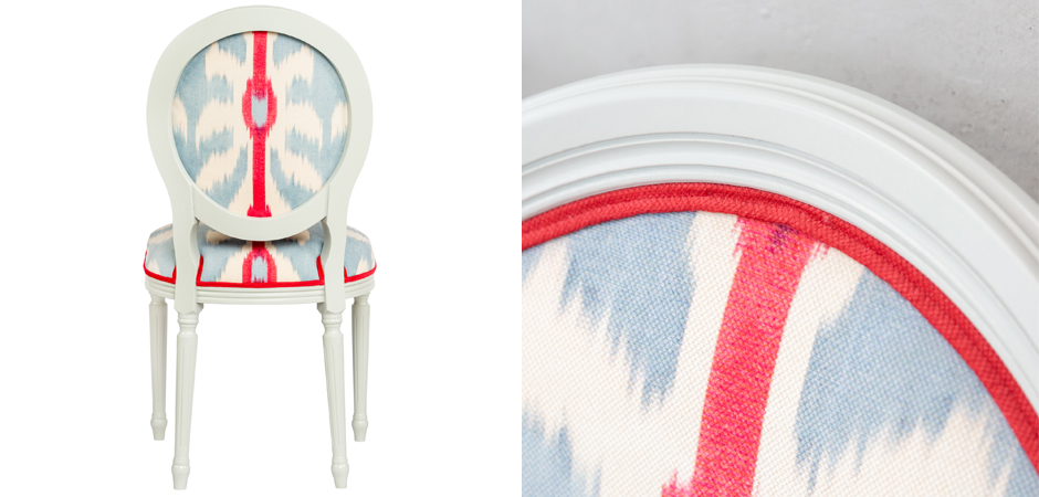 Стул Ikat Pattern с белым основанием Стул Ikat Pattern с белым основанием - Loft-Concept в Липецке