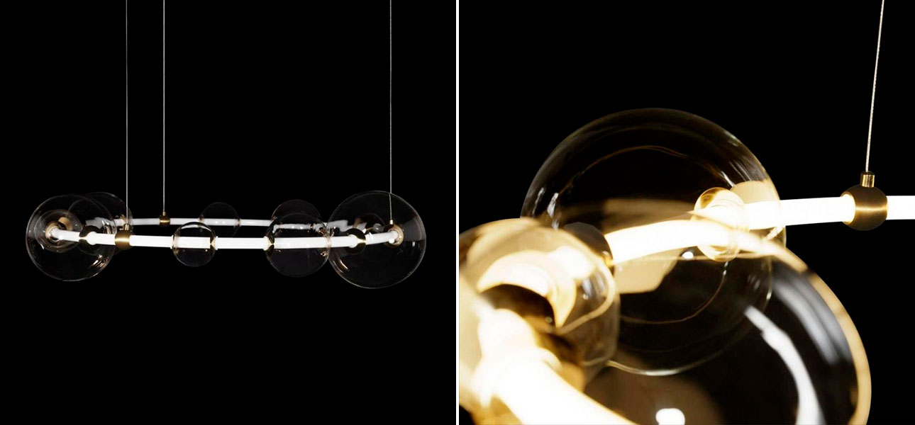 Люстра светодиодная кольцо Iona Necklace белая диаметр 94 - фото