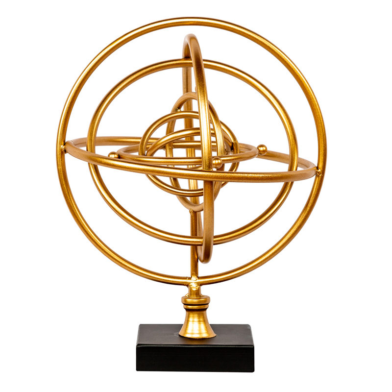 Статуэтка Sphere Sundial gold Черный Золотой Статуэтка Sphere Sundial gold Черный Золотой в Липецке | Loft Concept