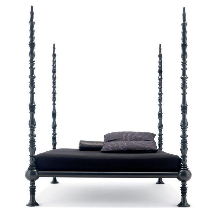 Кровать Mama li Turchi by Ceccotti Collezioni Black Черный Кровать Mama li Turchi by Ceccotti Collezioni Black Черный в Липецке | Loft Concept