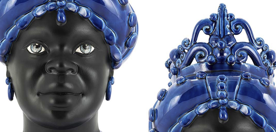 Ваза VASE MORO LADY MED. MAT Blue Ваза VASE MORO LADY MED. MAT Blue - Loft-Concept в Липецке
