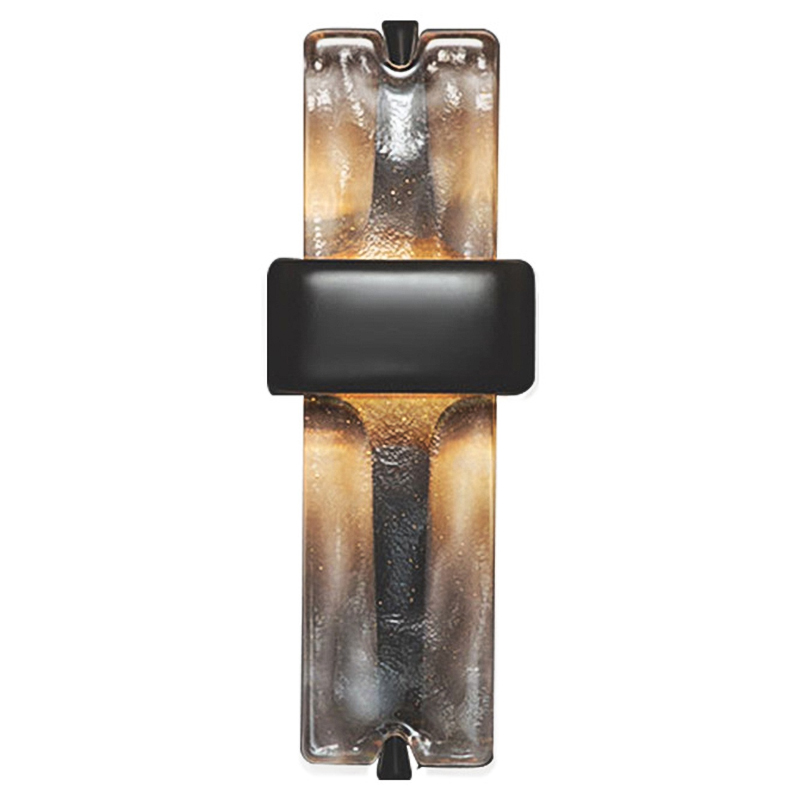 Настенный светодиодный светильник Rhyme Wall Lamp Черный Прозрачное Стекло Настенный светодиодный светильник Rhyme Wall Lamp Черный Прозрачное Стекло в Липецке | Loft Concept