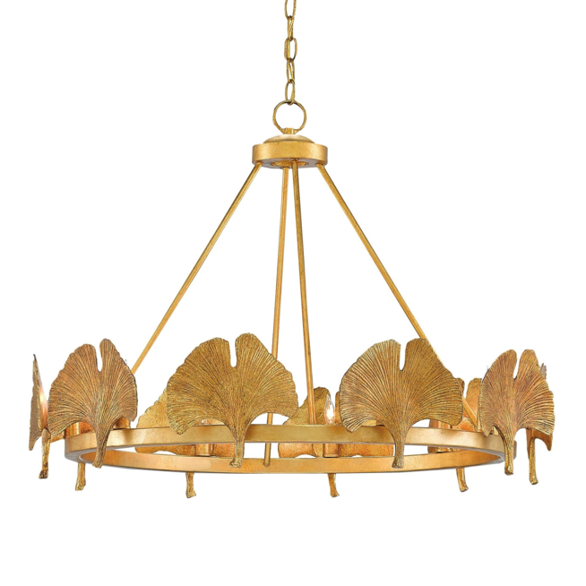 Люстра CURREY AND COMPANY GIN KYO CHANDELIER Золотой Люстра CURREY AND COMPANY GIN KYO CHANDELIER Золотой в Липецке | Loft Concept