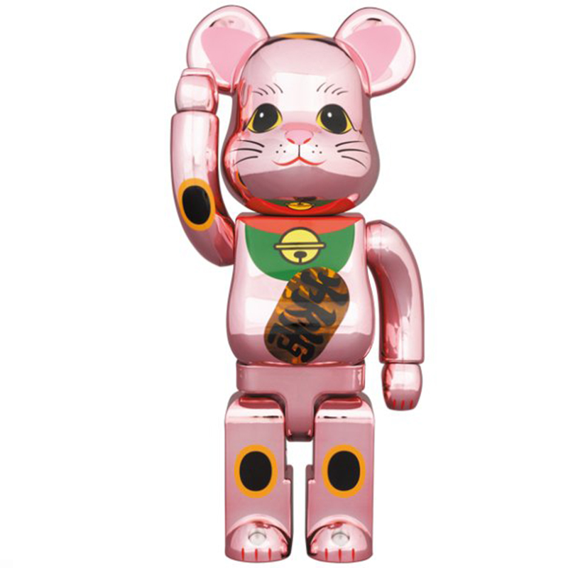 Статуэтка Bearbrick Pink Lucky Cat Розовый Мульти Статуэтка Bearbrick Pink Lucky Cat Розовый Мульти в Липецке | Loft Concept