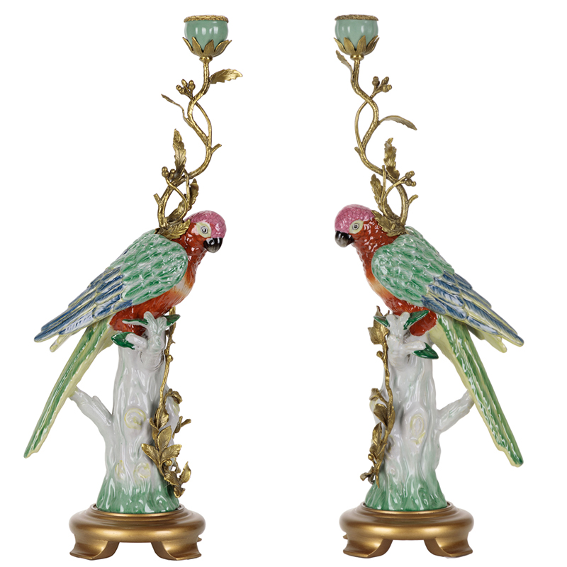 Подсвечник Colorful Parrot L or R Бронза Мульти Подсвечник Colorful Parrot L or R Бронза Мульти в Липецке | Loft Concept