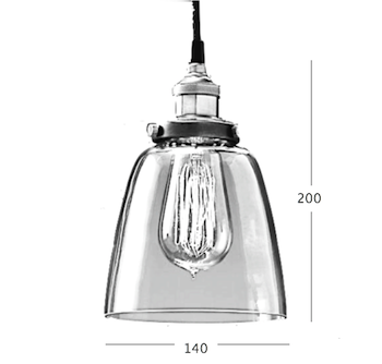 Подвесной светильник Loft Clear Glass Cloche Подвесной светильник Loft Clear Glass Cloche в Липецке