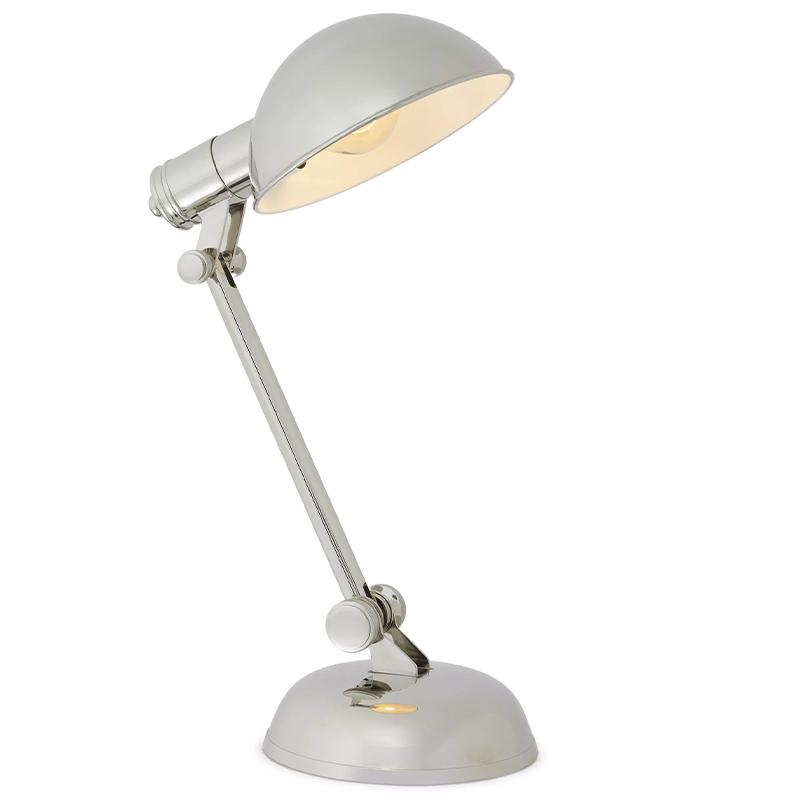 Настольная лампа Eichholtz Desk Lamp Navy Никель Настольная лампа Eichholtz Desk Lamp Navy Никель в Липецке | Loft Concept