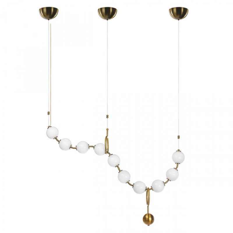 Светодиодный Белые Бусы Larose Guyon COCO CHANDELIER modular 120 см Бронза Белый Светодиодный Белые Бусы Larose Guyon COCO CHANDELIER modular 120 см Бронза Белый в Липецке | Loft Concept