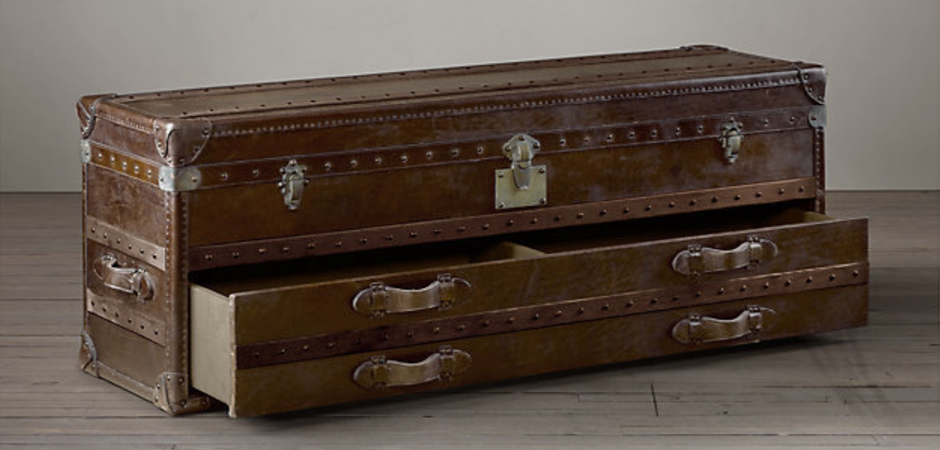 Restoration Hardware Mayfair Steamer Trunk Low Chest Restoration Hardware Mayfair Steamer Trunk Low Chest - Loft-Concept в Липецке
