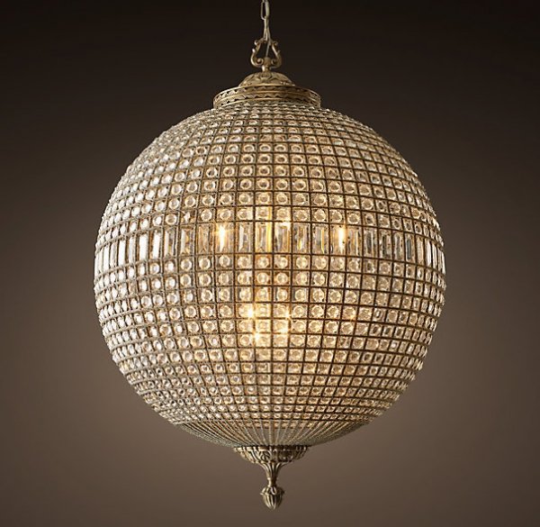 Люстра RH 19th c. Casbah Crystal Pendant 90 Темная бронза винтаж Люстра RH 19th c. Casbah Crystal Pendant 90 Темная бронза винтаж в Липецке | Loft Concept