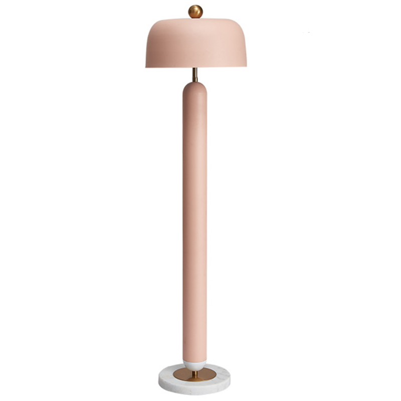 Meet pink Floor lamp Розовый пастельный Латунь Meet pink Floor lamp Розовый пастельный Латунь в Липецке | Loft Concept