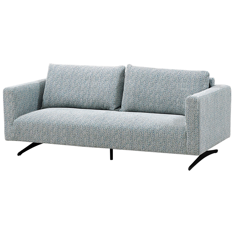 Диван Callie Blue Sofa Голубой Черный Диван Callie Blue Sofa Голубой Черный в Липецке | Loft Concept